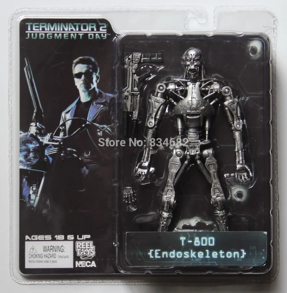 J.G Chen Free Shipping NECA The Terminator 2 Judgment Day T-800 Endoskeleton PVC Action Figure Robot Toys 7&quot 18CM | Игрушки и хобби