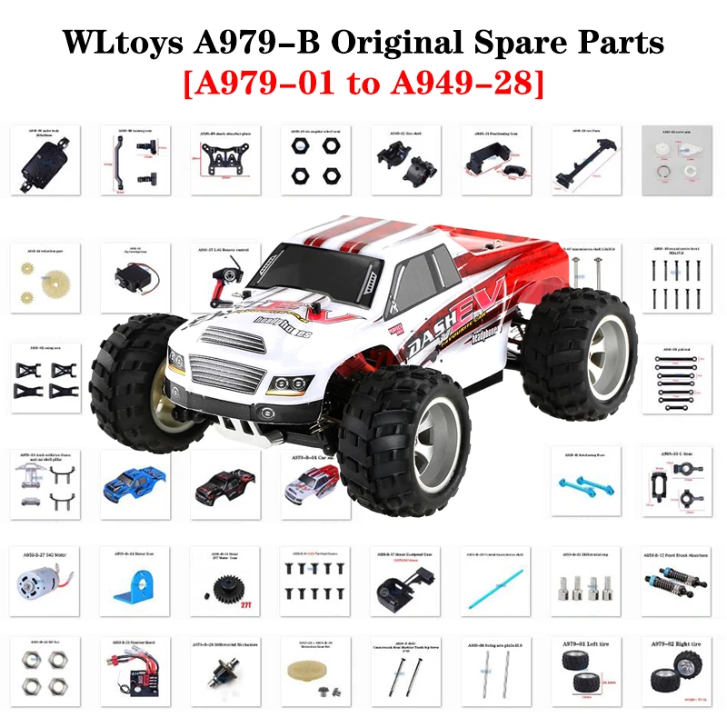 Оригинальные запасные части WLtoys A979-B RC поворотный рычаг моторное сиденье