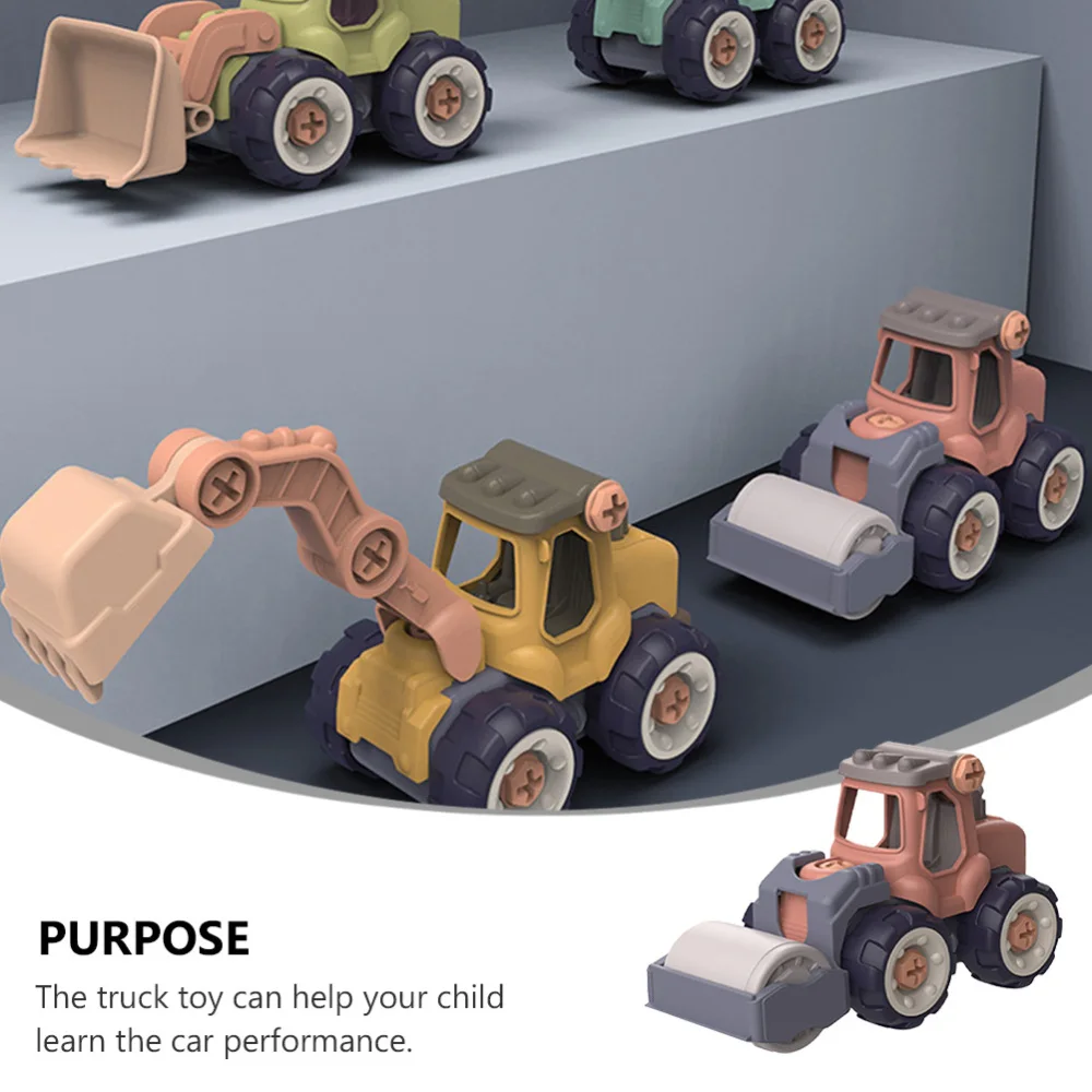 

1 Set Assembly Engineering Vehicle DIY Car Educational for Children