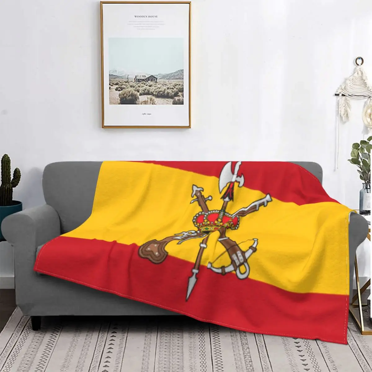 

Spanish Legion 2051 Blanket Bedspread Bed Plaid Blanket With Sleeves Large Blanket Bathrobes