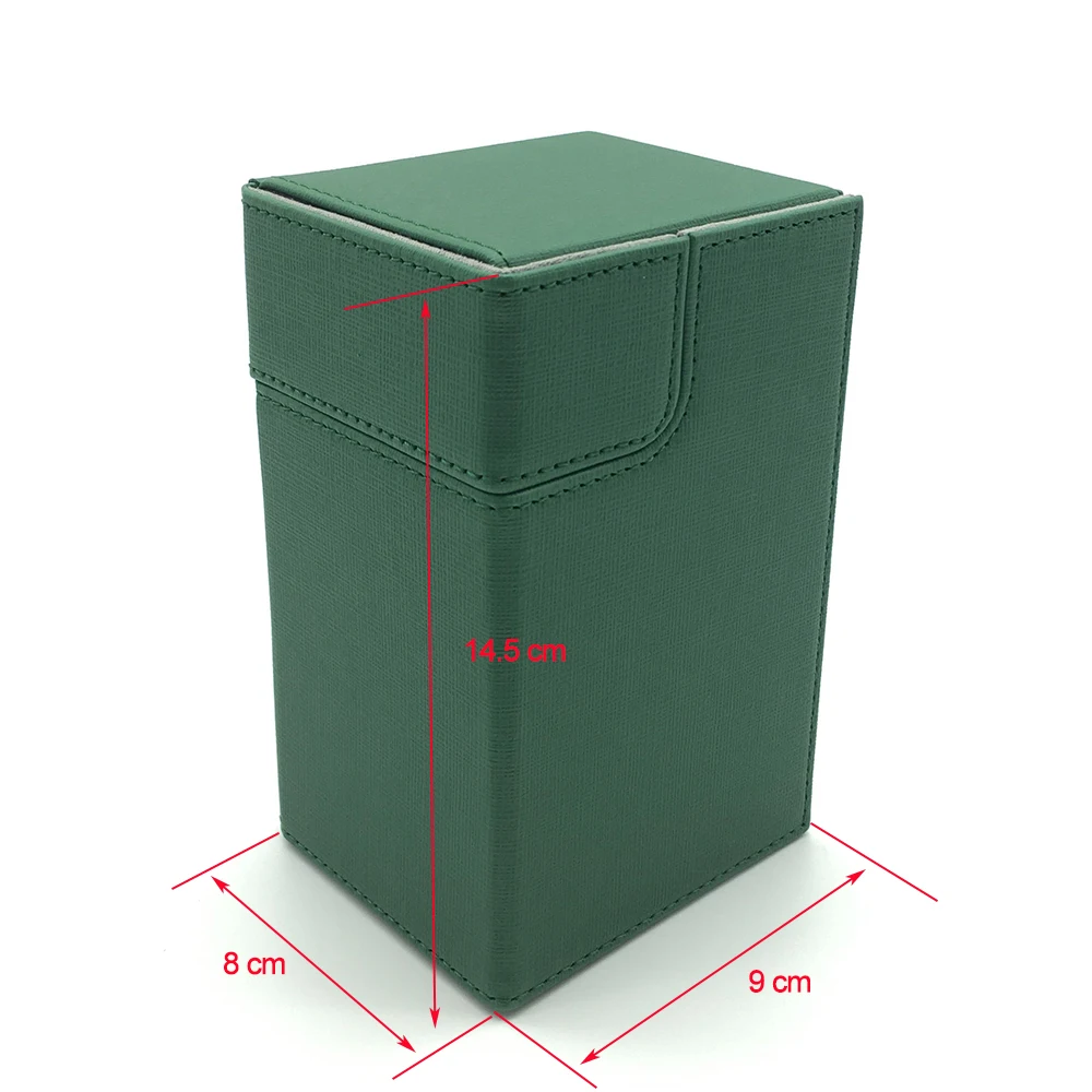 

Middle Boxes Large size Card Case Deck Case Board Game Cards Box: Black Red Green Color