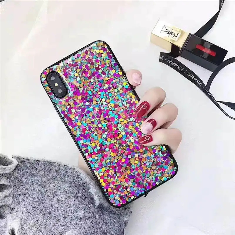 Чехол с блестками для Samsung A50 A40 A70 A30 A60 A80 A90 A10 A20E M10 M20 M30 Note 10 Pro S8 S9 S10 Plus A6 A8 A9 A7