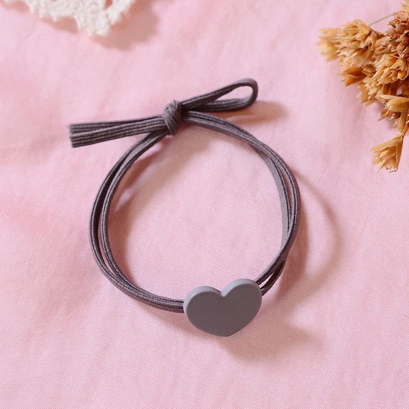 1 шт. эластичные Простые волосы в форме сердца для женщин Детские повседневные