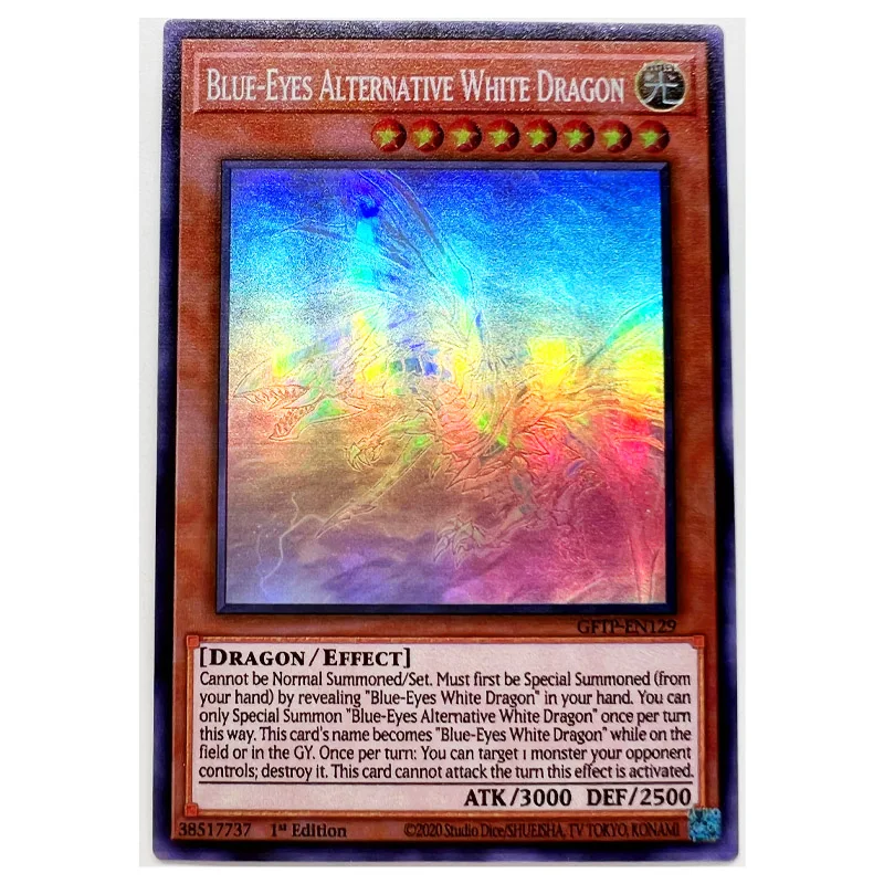 Yu Gi Oh голубые глаза альтернатива белый дракон английский DIY игрушки хобби