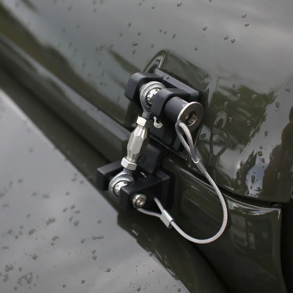 

J269 защелка капота набор с ключом, алюминиевый материал для Jeep Wrangler JK 2007-2017 lantsun