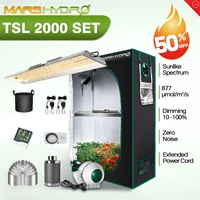 mars hydro tsl 2000w led grow light and 120x60x180 cm indoor tent filter timer hydroponics system kits for plants seed flower