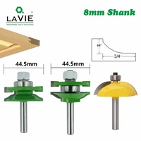 3pcs 8mm shank door panel cutters raised panel cabinet router bit set woodworking cutters carbide milling cutter for wood 02004