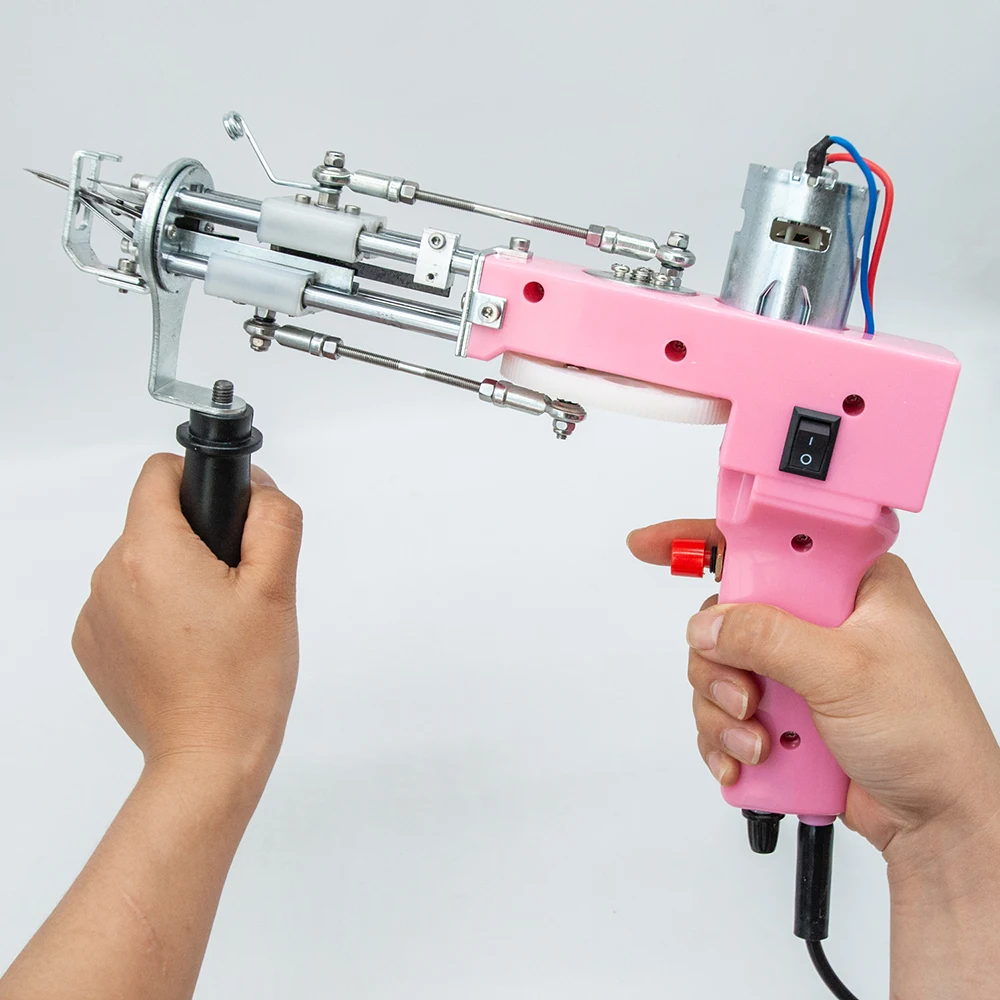 Pistola de tufting de alfombra el&eacute;ctrica, m&aacute;quina de flocado de alfombras, actualizaci&oacute;n 2 en 1, pistola de tufting-1