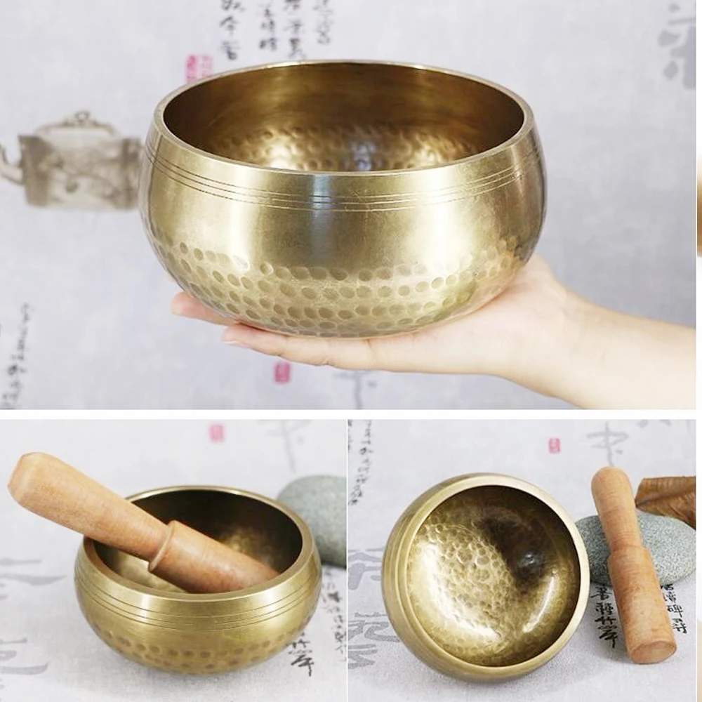 Тибетская чаша для пения ручной работы медитации|Колокольчики и звонки| |