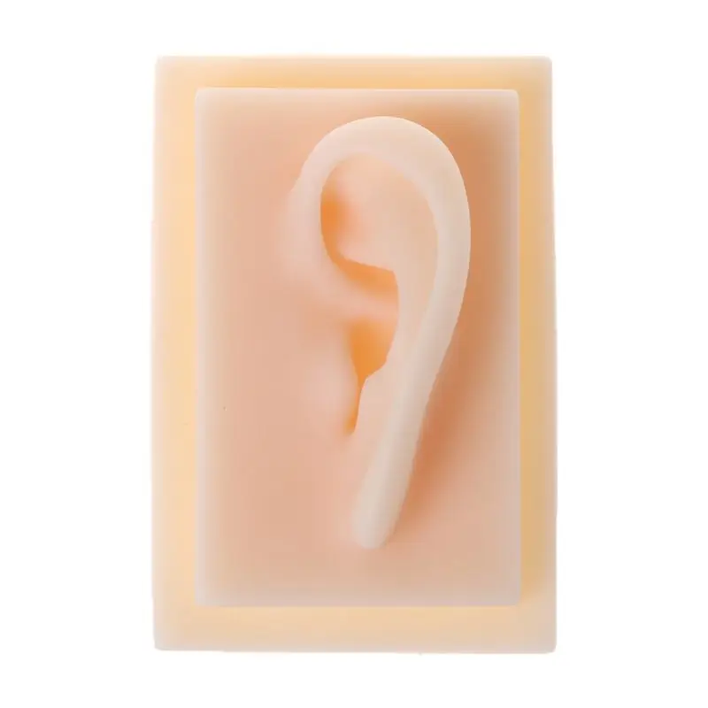 Модель левого уха из мягкого силикона человека в натуральную величину