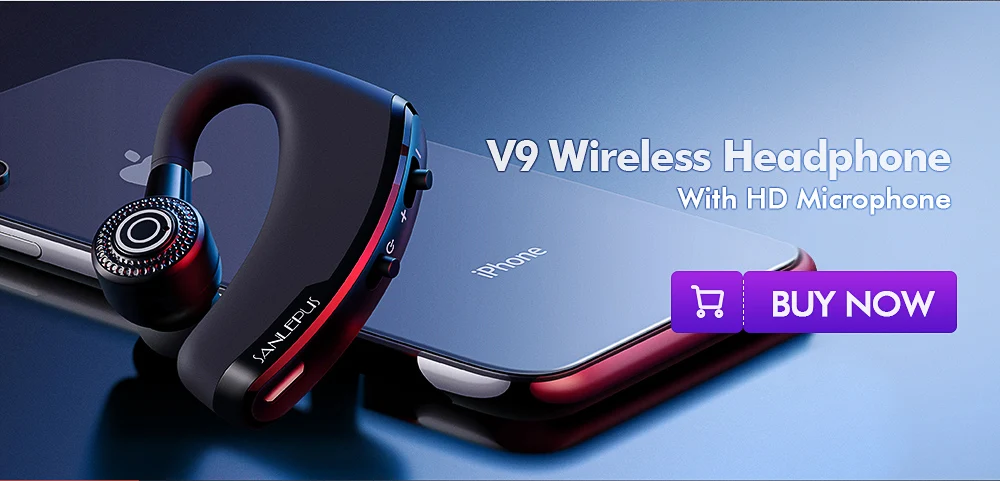 SANLEPUS M11 Bluetooth наушники беспроводные наушники Handsfree вкладыши гарнитура с HD микрофоном для телефона iPhone xiaomi samsung