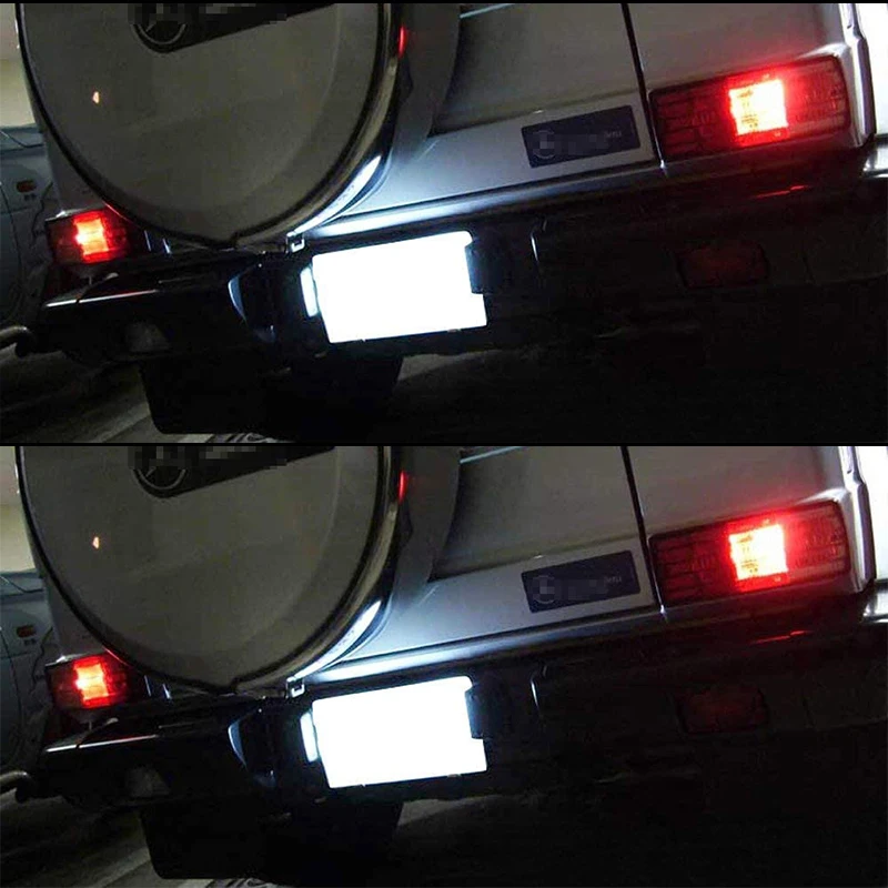 Белая светодиодная лампа для номерного знака iJDM For1990-2012 Mercedes-Benz W463 G500 G550 G55 AMG |