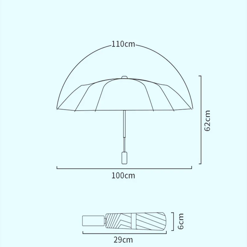 

Colored Plastic 16-bone Titanium Silver Sun Umbrella Sunscreen Anti-UV Umbrella Female Oversized Windproof Umbrella Paraguay