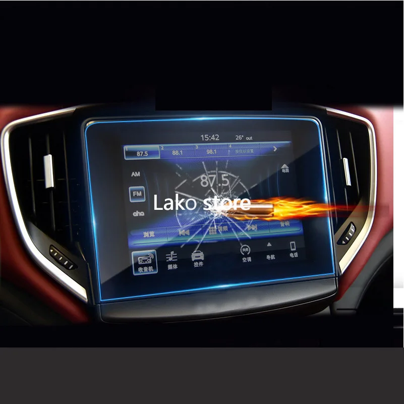 

Надежная стальная пленка с GPS-навигацией для центрального управления Maserati Levante, закаленное стекло для ЖК-экрана, пленка высокой четкости