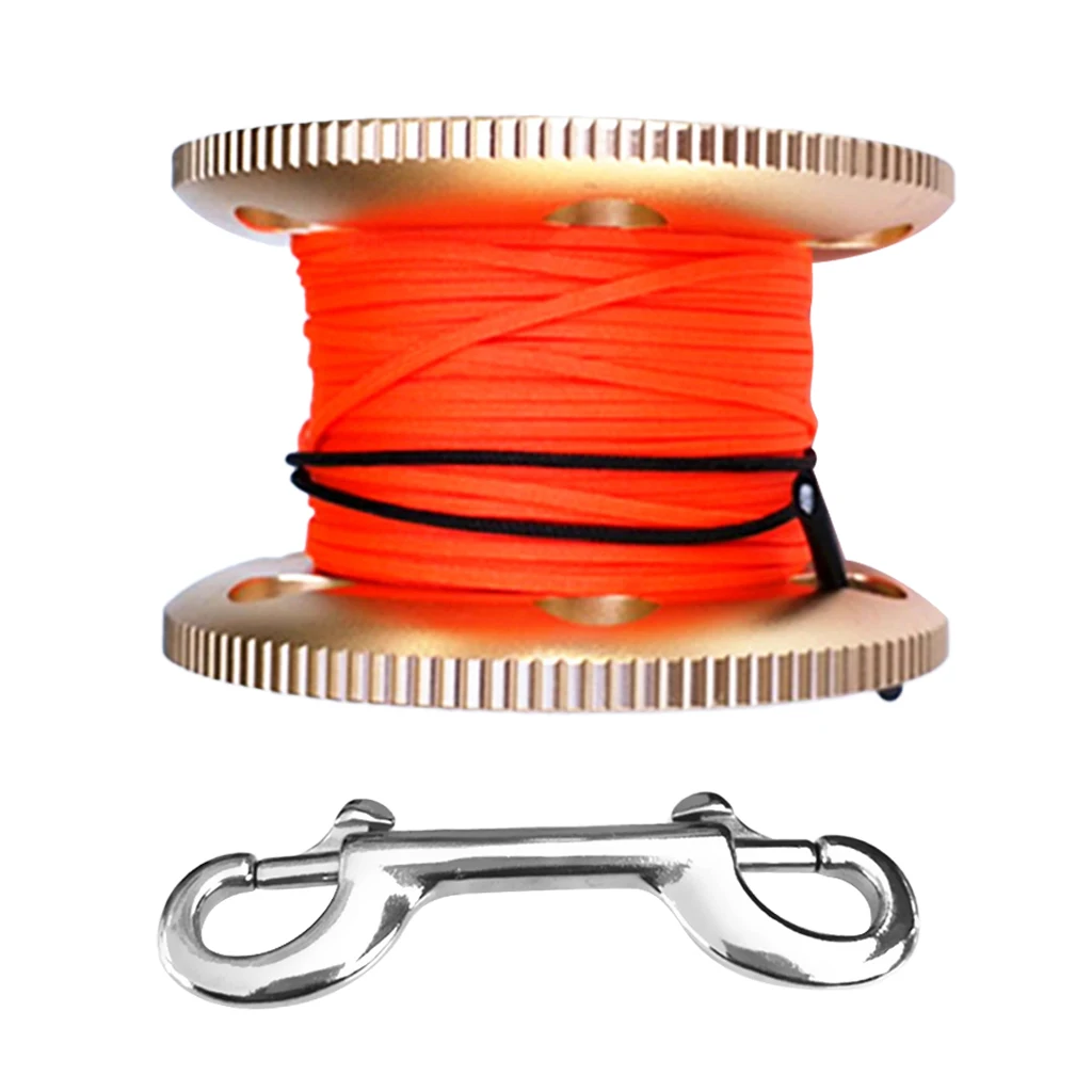 Компактная катушка для пальцев MagiDeal голубая из алюминиевого сплава длиной 20 м