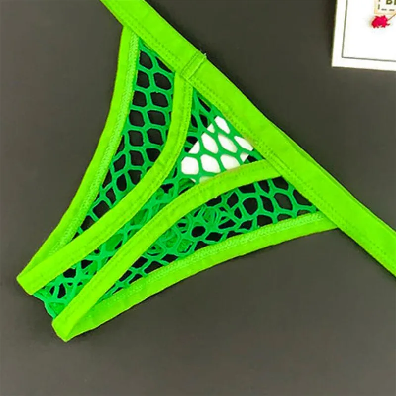 Мужские стринги с большими отверстиями сексуальное прозрачное женское нижнее