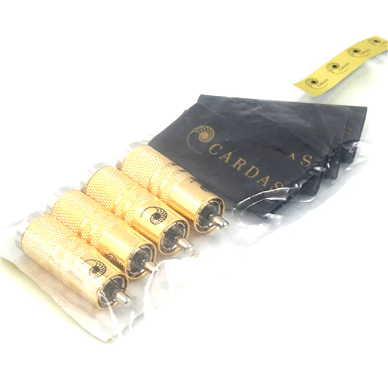 4 шт./лот Hi-end RCA Plug Cardas SRCA RCA Коннектор для Hi-Fi аудиокабеля «сделай сам»