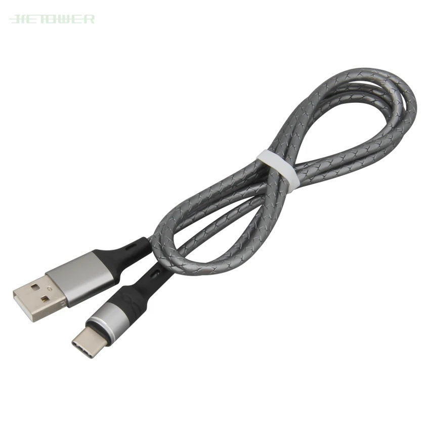 50 шт./лот USB Type C кабель 1 м небесная Колонка Быстрая зарядка USb c для передачи данных