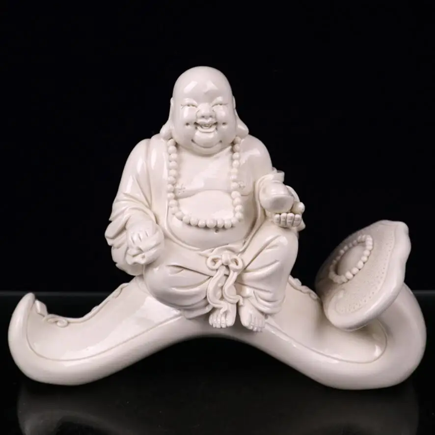 

Китайская белая глазурованная керамика Руи Майтрейя статуя Будды