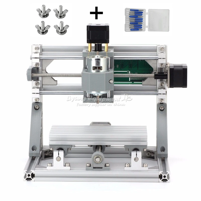 CNC1610 с ER11 мини лазерный гравировальный станок ЧПУ 10 шт. сверла Pcb фрезерный |
