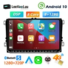 Автомагнитола LeeKooLuu, 2DIN, Android, мультимедийный видеоплеер, GPS-навигация для VW Passat 6, 7 CC, Polo, GOLF 5, 6, Touran T5