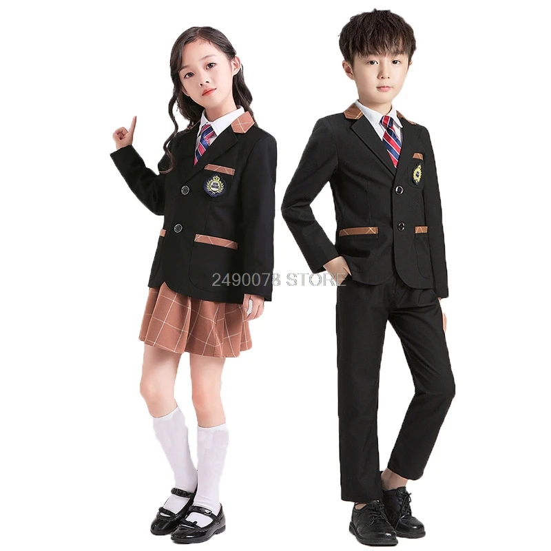 Детский деловой костюм с блейзером для свадьбы сцены комплект из 3 предметов: