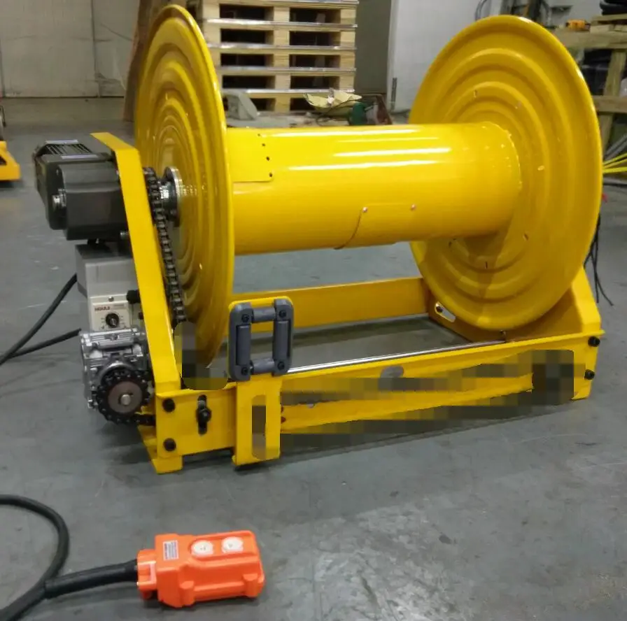 

steel wire reinforced high pressure hose reel Automatic electric 2SN 1/2" 40 meters length hydraulic hose winding tool