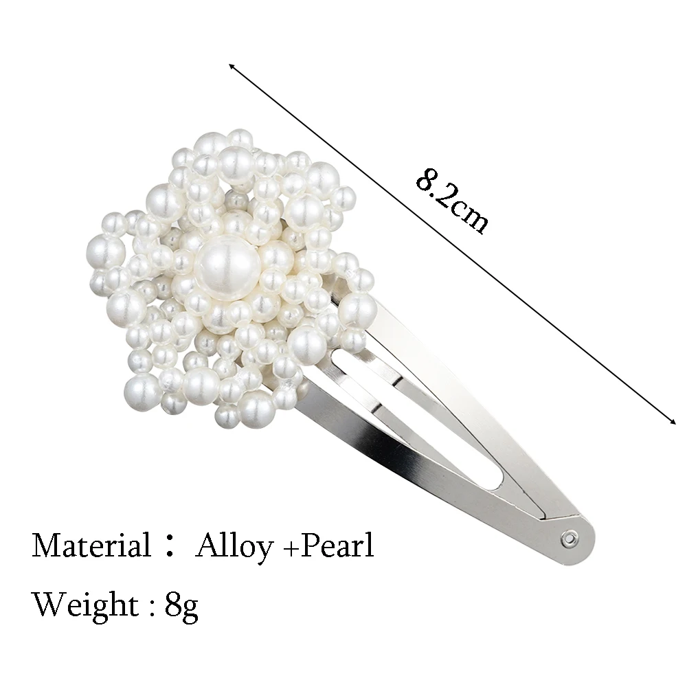 Pearl-6 1 шт. популярные корейские модные имитирующие жемчужные Заколки Для Волос Заколки для женщин и девушек ручной работы жемчужные цветы заколки для волос аксессуары для волос - Цвет: Pearl-6