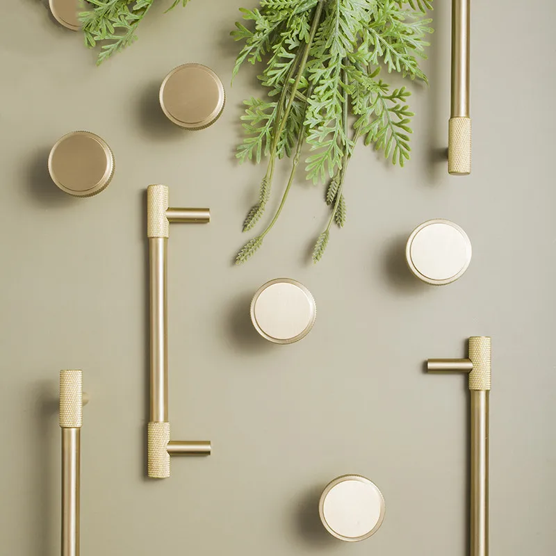 

Light Luxury Gold Cabinet Handles For Furniture Knobs And Pulls Door Nordic Modern Simple Bedroom