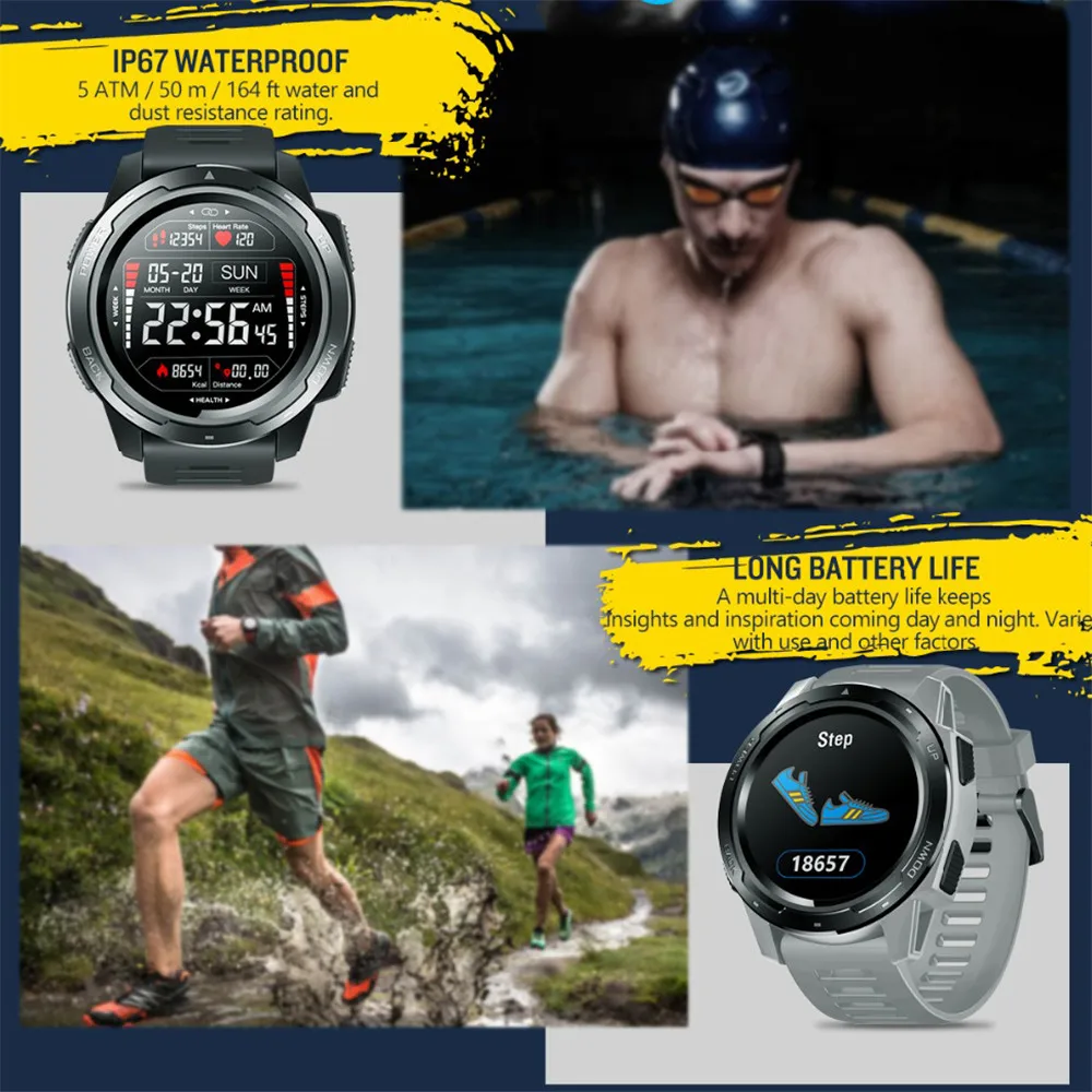Zeblaze Смарт-часы VIBE 5 фитнес-трекер Smartwatch монитор сердечного ритма для мужчин и женщин ремешок для samsung huawei Xiaomi Apple iphone