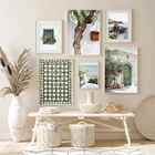 Средиземноморский холст, картина с португальским пейзажем, плакаты и принты, картина для гостиной, настенное украшение для дома, лето