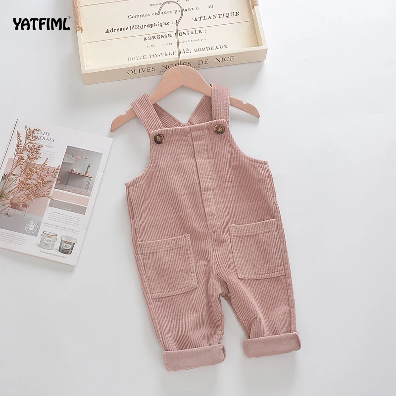 Детские комбинезоны YATFIML осенне-весенние брюки для новорожденных мальчиков