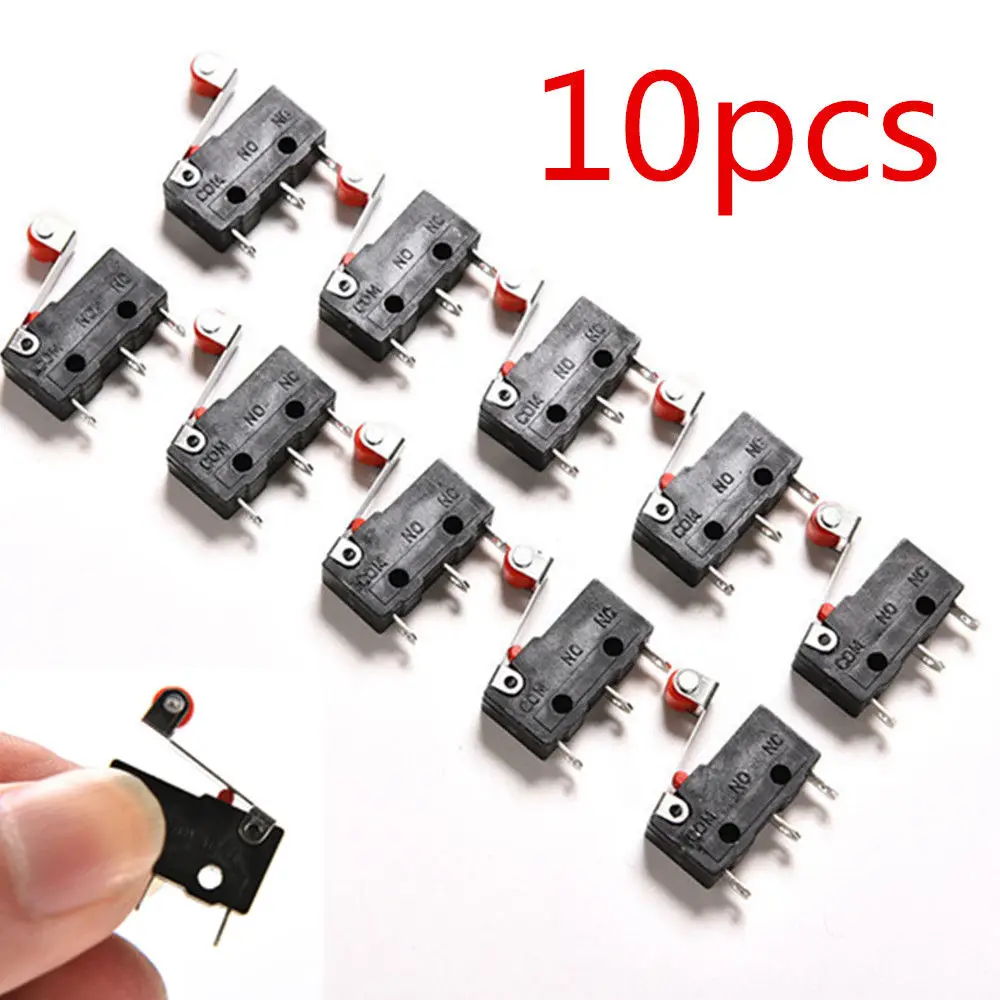 

10* Micro Roller Switches Kit Accessories AC 125V-250V -40C To 70C Practical