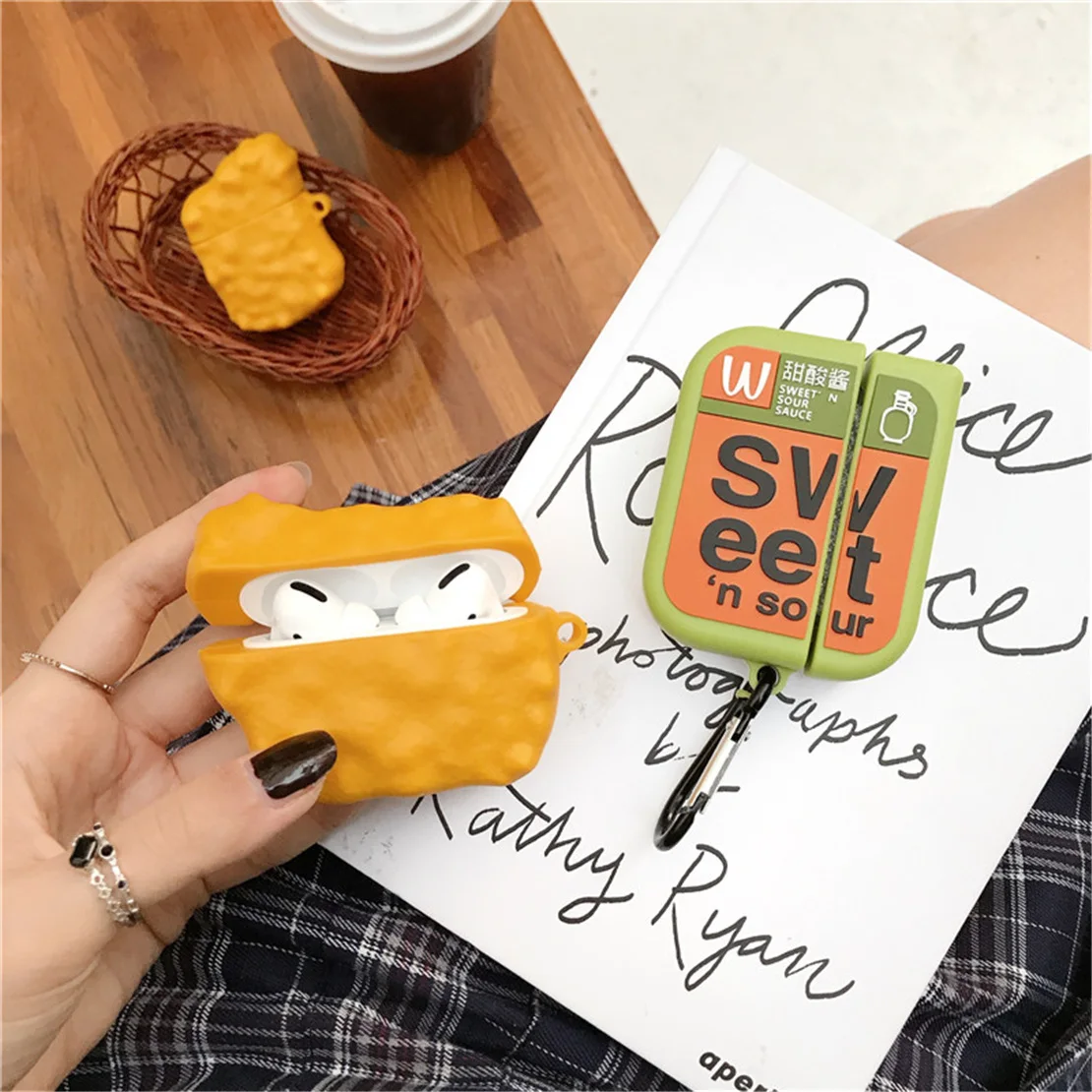

For airpod case factory wholesale sales 3D designer customized sweet and sour food protective cover for Airpod Pro Case