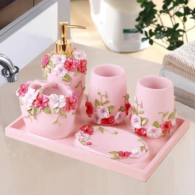 Пасторальный набор аксессуаров для ванной комнаты дозатор мыла держатель зубных