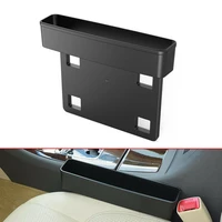 black plastic car seat gap storage crevice box organizer drink cup crevice pocket stowing holder gadget car accessories interior