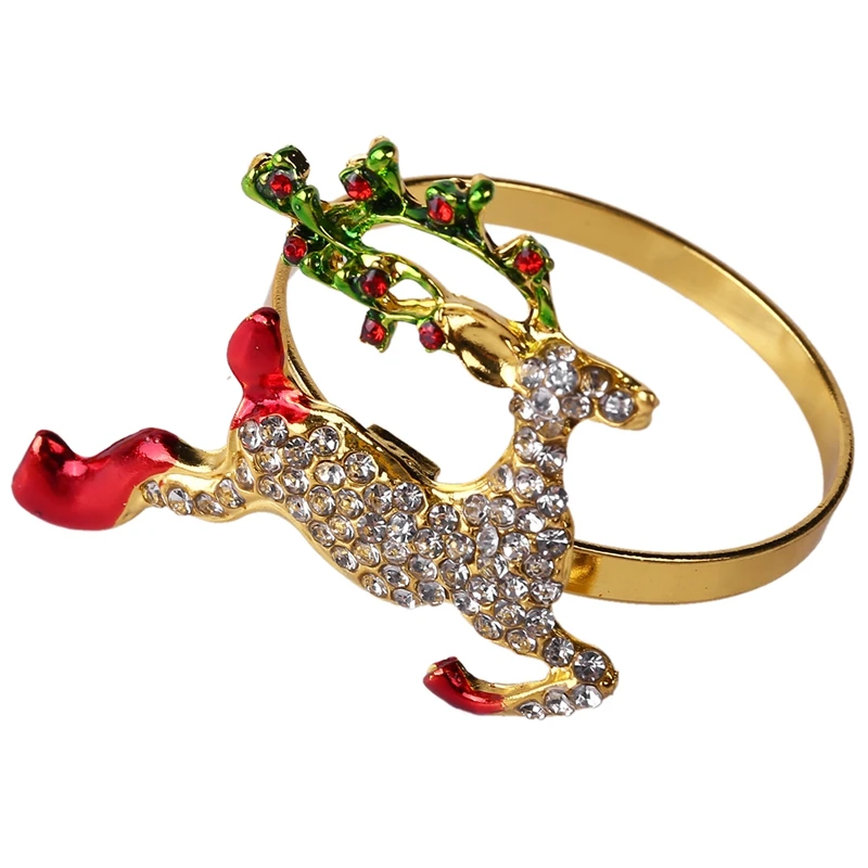 

6 шт., кольцо-салфетка в виде оленя