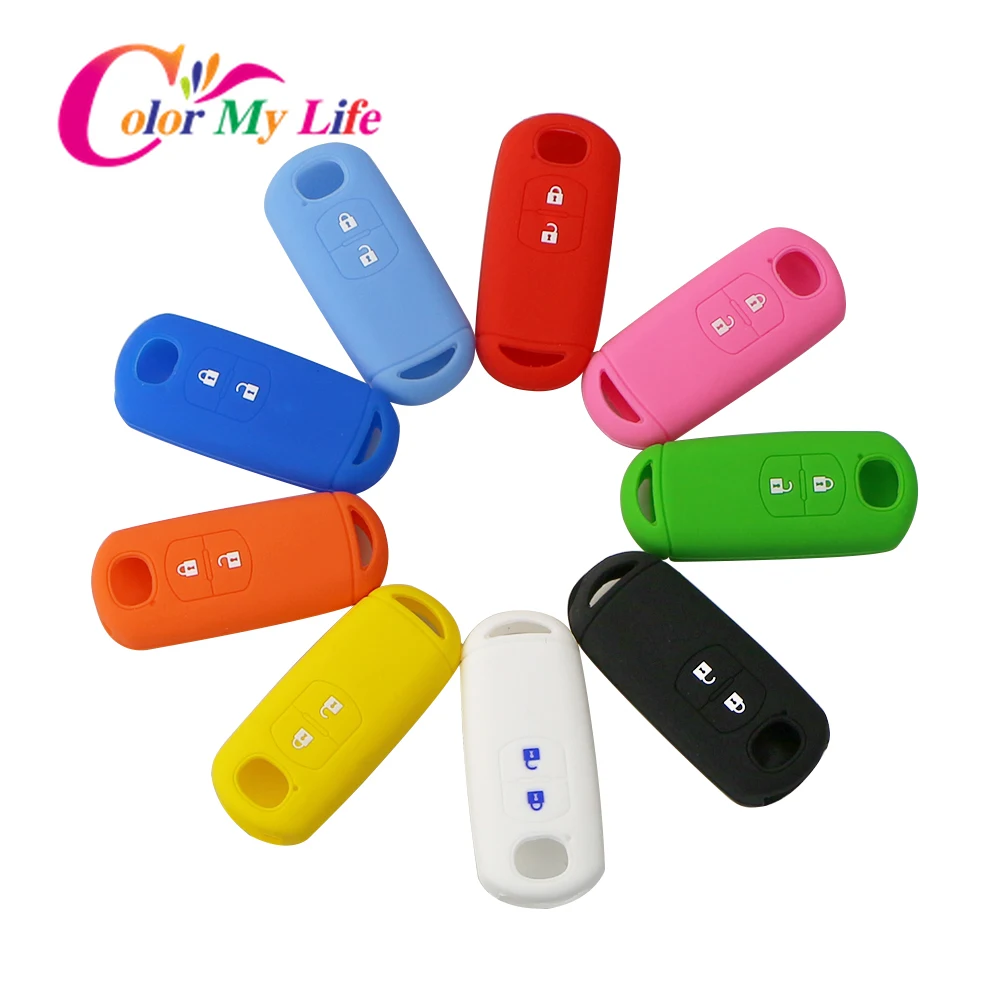 Силиконовый резиновый чехол для автомобильного ключа Mazda 2 3 5 6 8 Atenza CX5 CX-7 CX-9 RX Smart