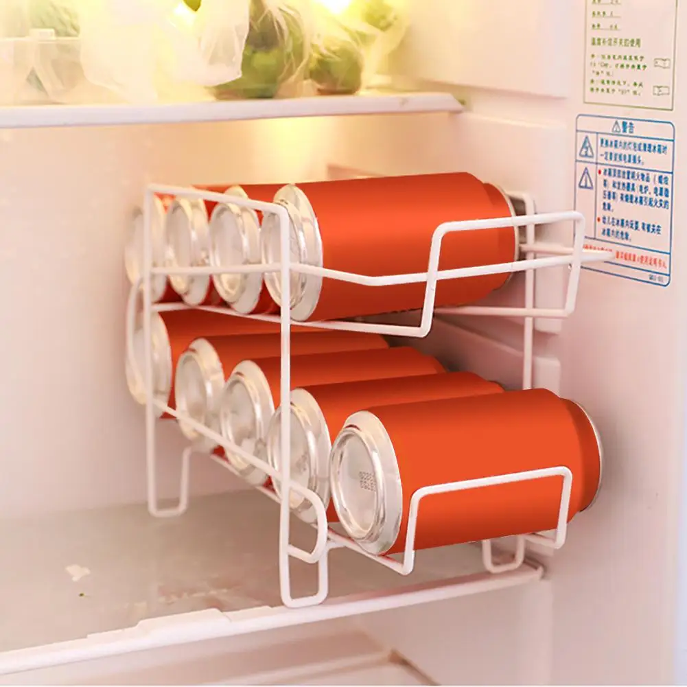 

1Pcs Can Beer Beverage Soda Dispenser Jar Racks Holder Organize Storage Refrigerator Drinks Case Container Organizer Closet