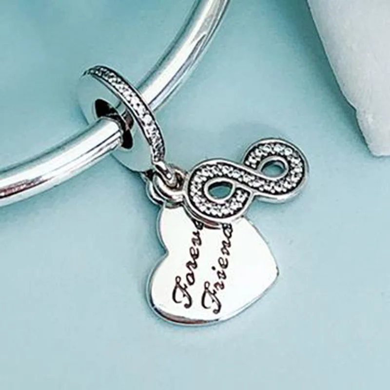 

100% 925 Sterling Silver Charm Fashionable New Hollow Heart Pendant Fit Pandora Women Bracelet & Necklace Diy Jewelry