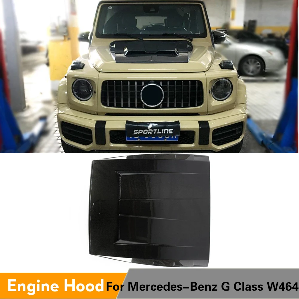 Капот двигателя из углеродного волокна Scoop G Wagon для Mercedes Benz Class W464 New G350D G500 G55 G63 AMG