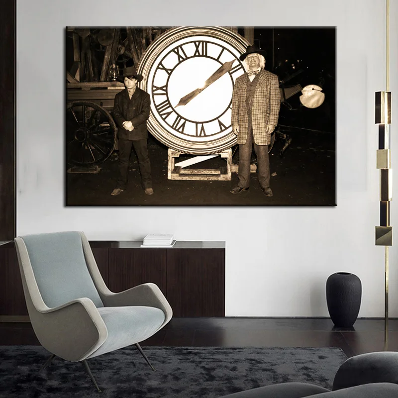 Классический постер к фильму Назад в будущее Настенная картина на холсте ретро