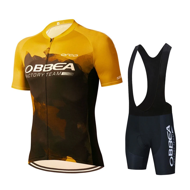 

Cycling Team Jersey Orbeaful Newset Summer Quick Dry Bicycle Clothing Maillot Ropa Ciclismo MTB Cycling Clothing Men Suit