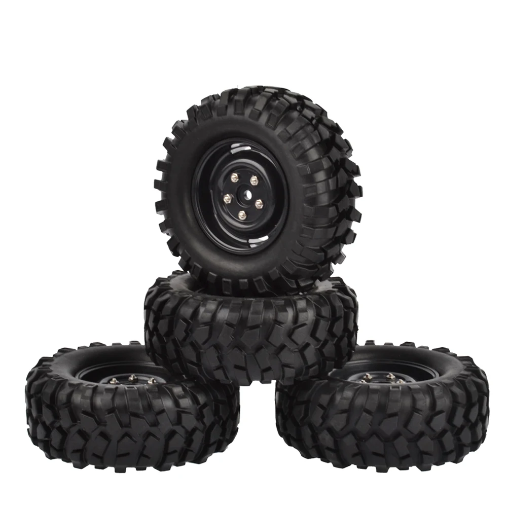 

4PCS 1.9 Inch 96MM Tires/Tyres Wheel Rims for Axial SCX10 tamiya CC01 D90 1:10 RC Rock Crawler Car