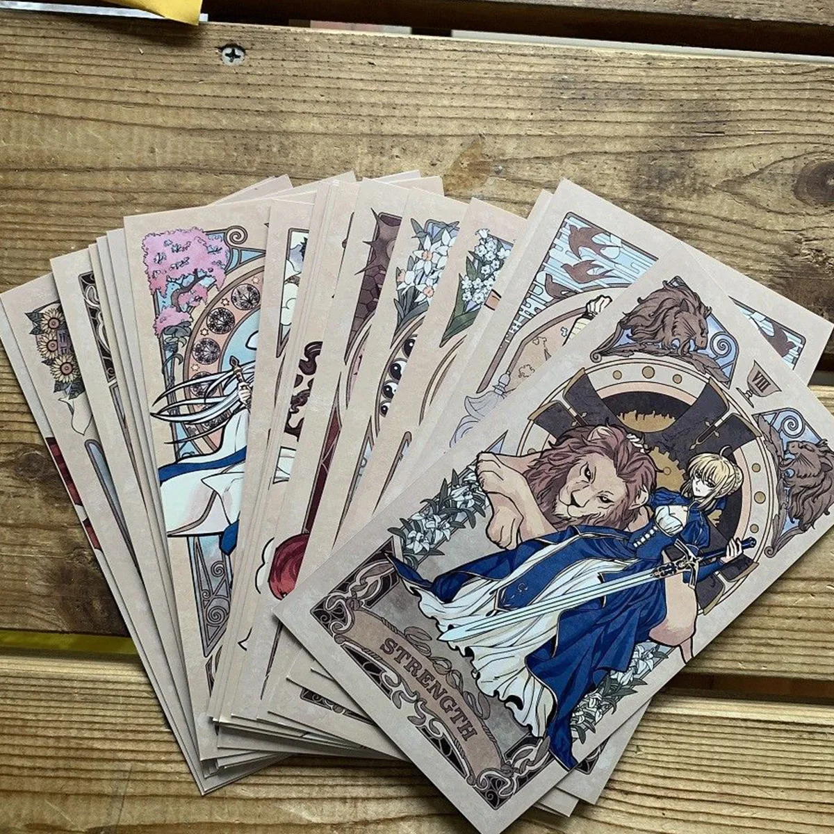 23 шт. бумажные карточки для косплея Fate Tarot Ручная работа|Реквизит костюмов| |
