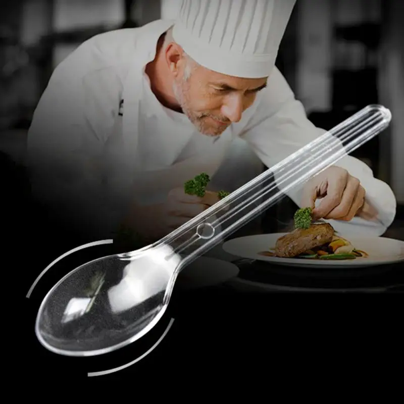 100 шт мини одноразовая посуда портативные вечерние принадлежности ложка для