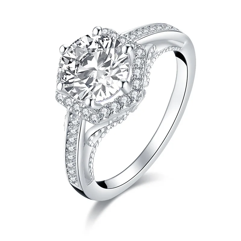 

Wong Rain 925 Sterling Silver Greated Moissanite Diamonds Gemstone Wedding Engagement Ring For Women Fine Jewelry Wholesale