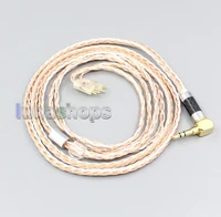 ln006705 16 core silver plated occ mixed earphone cable for fitear to go 334 private c435 mh334 jaben 111f111 mh333 223 22