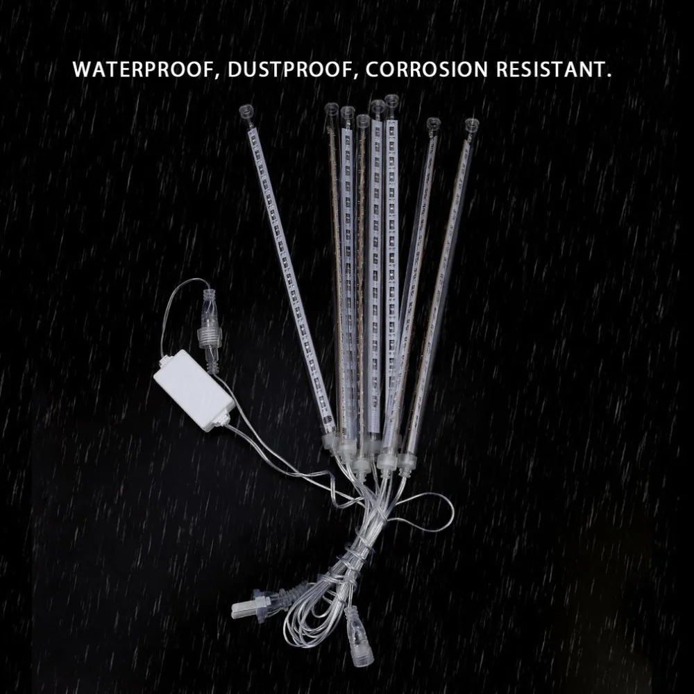 50 см 30 водонепроницаемый метеоритный дождь трубы светодиодные лампы США ЕС Plug