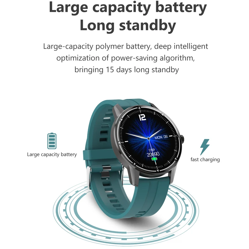 

Ip68 Waterproof Smart Watch Men 2020 Full Touch Smartwatch Women Blood Pressure Sport Fitness Tracker Watch For Android IOS